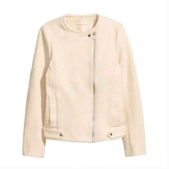 H&M Tweed Biker Jacket (S) - Picture 1 of 5